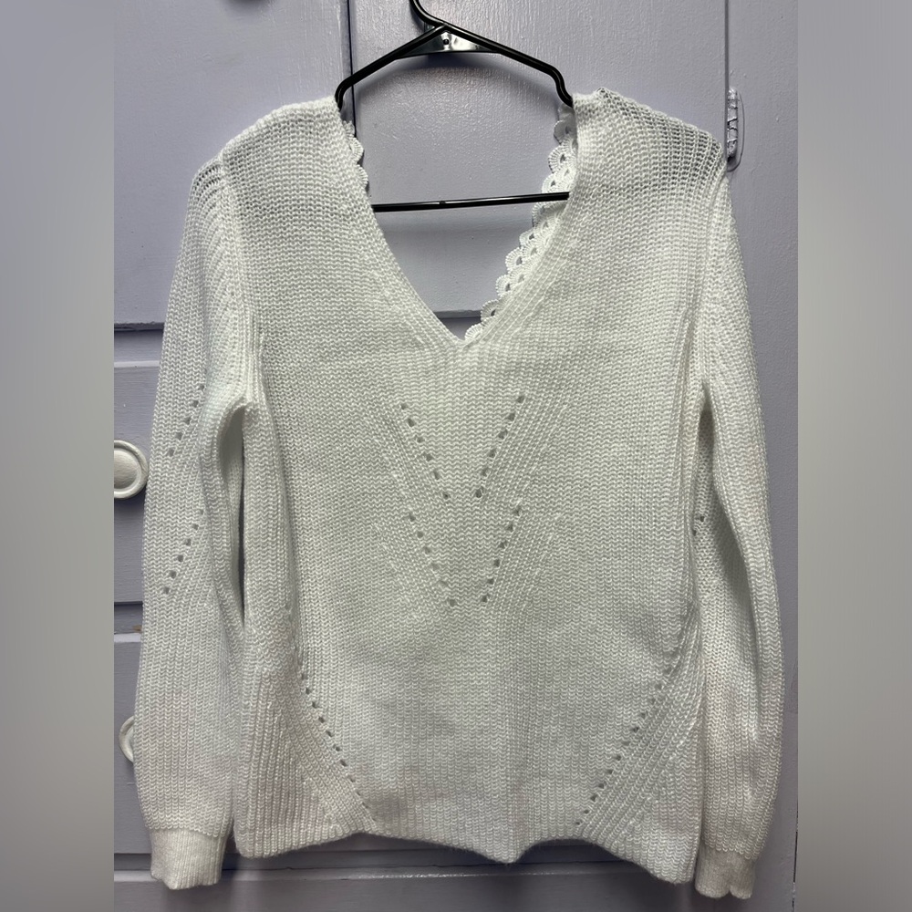 Open back light SHEIN sweater